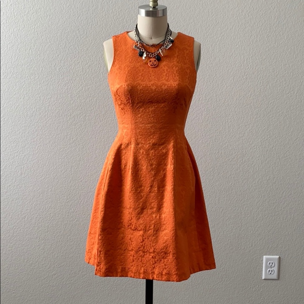 Eva Mendez Orange dress
